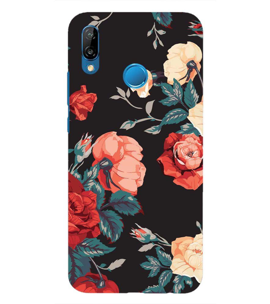 PS1340-Premium Flowers Back Cover for Huawei P20 Lite