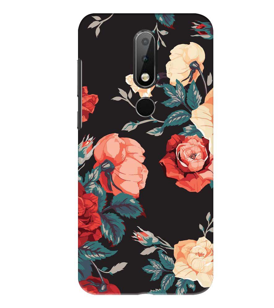 PS1340-Premium Flowers Back Cover for Nokia 6.1 Plus (Nokia X6)