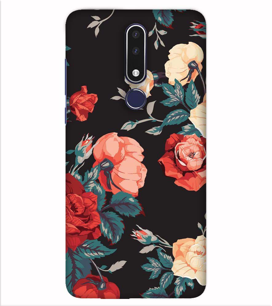 PS1340-Premium Flowers Back Cover for Nokia 7.1