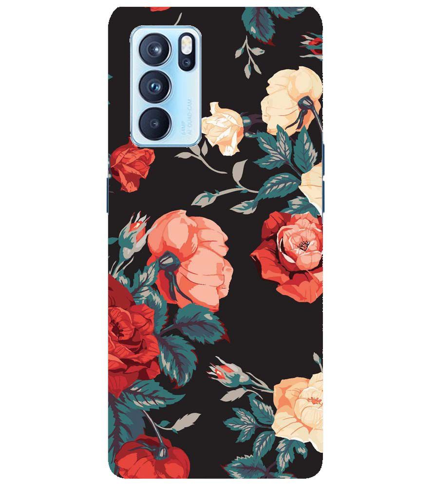 PS1340-Premium Flowers Back Cover for Oppo Reno6 Pro 5G