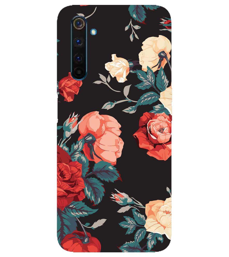 PS1340-Premium Flowers Back Cover for Realme 6 Pro