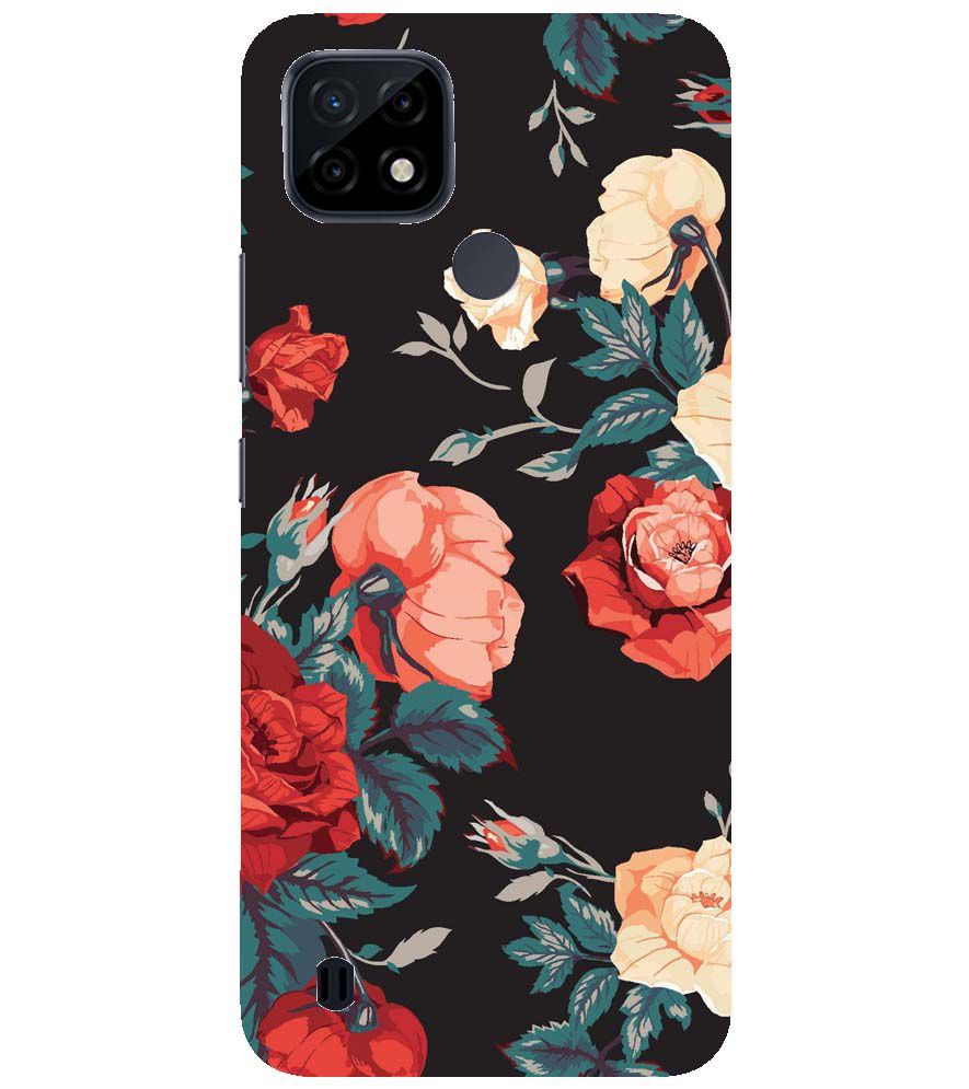 PS1340-Premium Flowers Back Cover for Realme C21