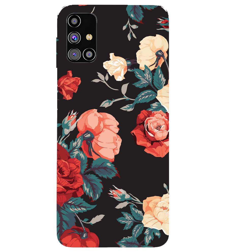 PS1340-Premium Flowers Back Cover for Samsung Galaxy M31s