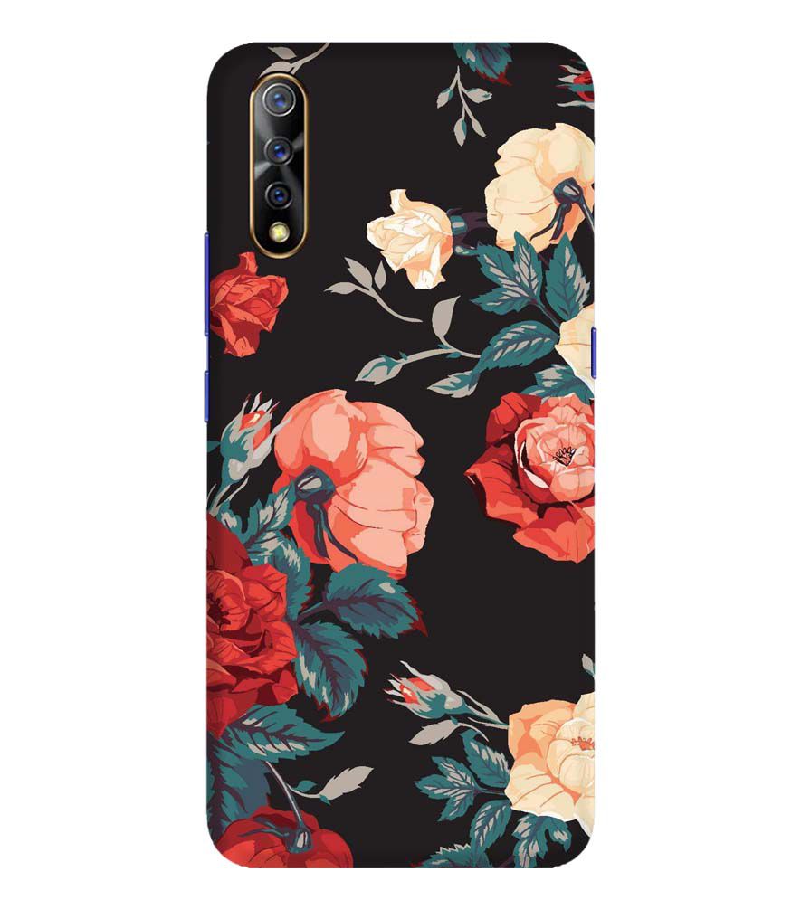 PS1340-Premium Flowers Back Cover for Vivo S1