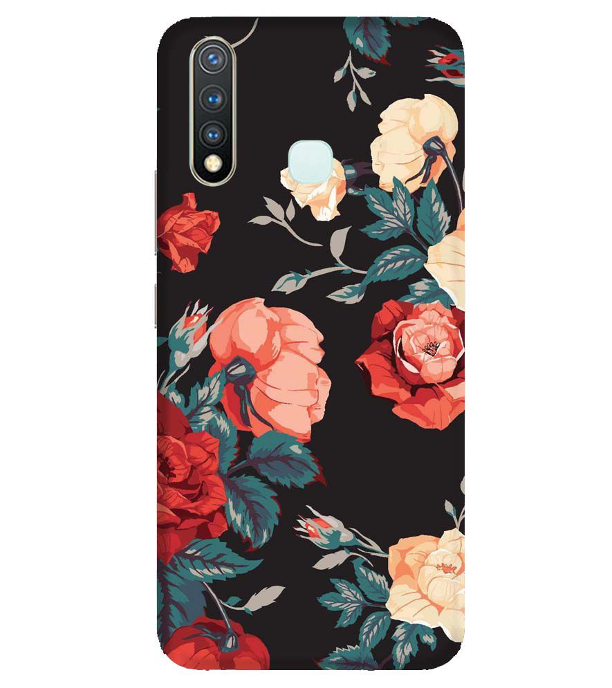 PS1340-Premium Flowers Back Cover for Vivo U20