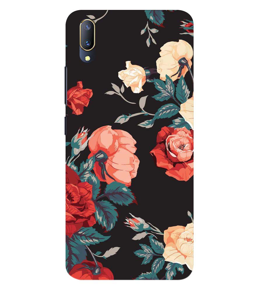 PS1340-Premium Flowers Back Cover for Vivo V11 Pro