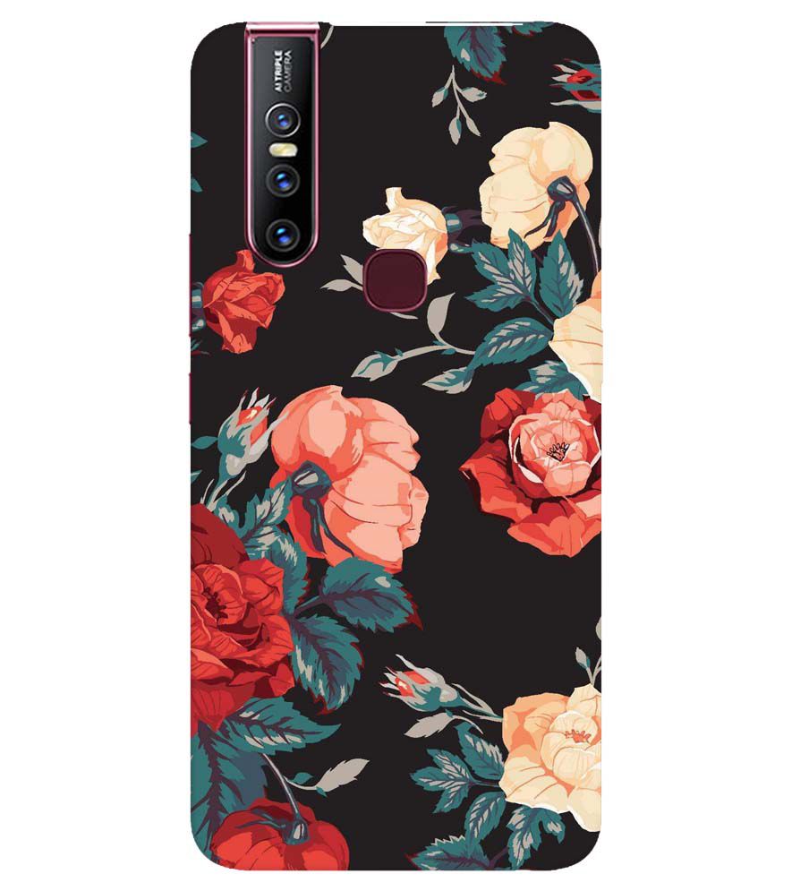 PS1340-Premium Flowers Back Cover for Vivo V15