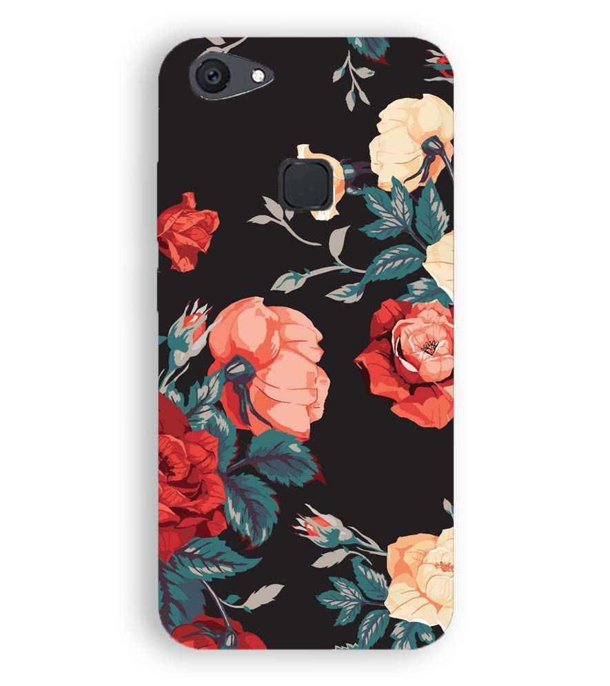 PS1340-Premium Flowers Back Cover for Vivo V7 Plus