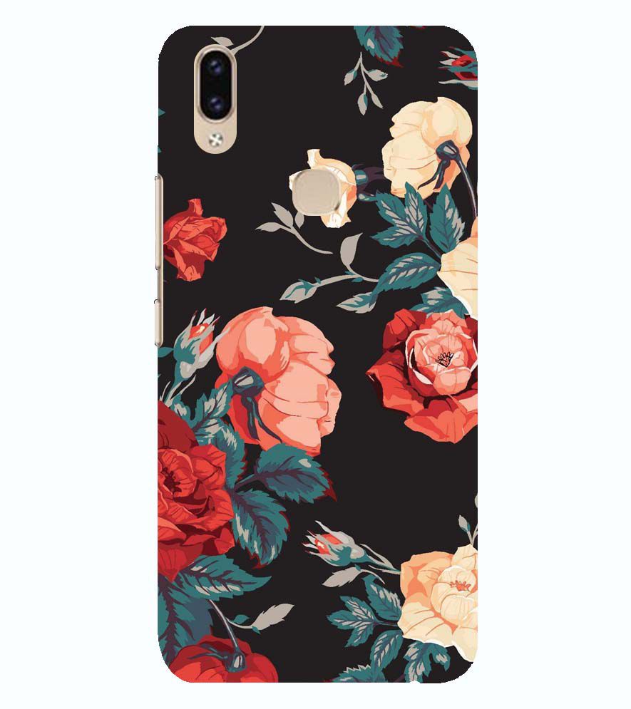 PS1340-Premium Flowers Back Cover for Vivo V9