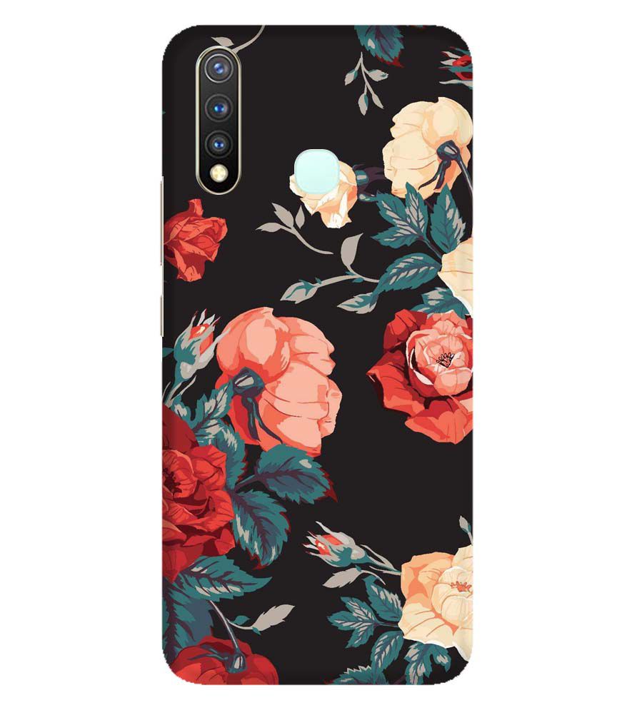 PS1340-Premium Flowers Back Cover for Vivo Y19