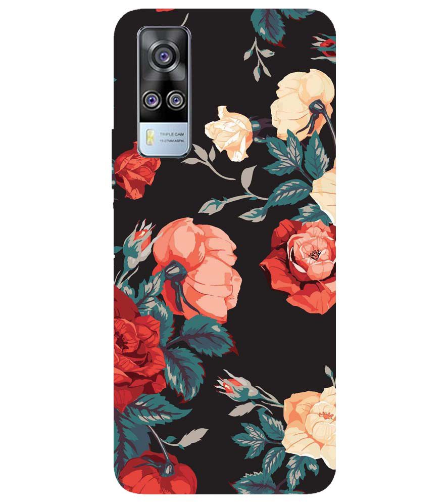 PS1340-Premium Flowers Back Cover for Vivo Y31