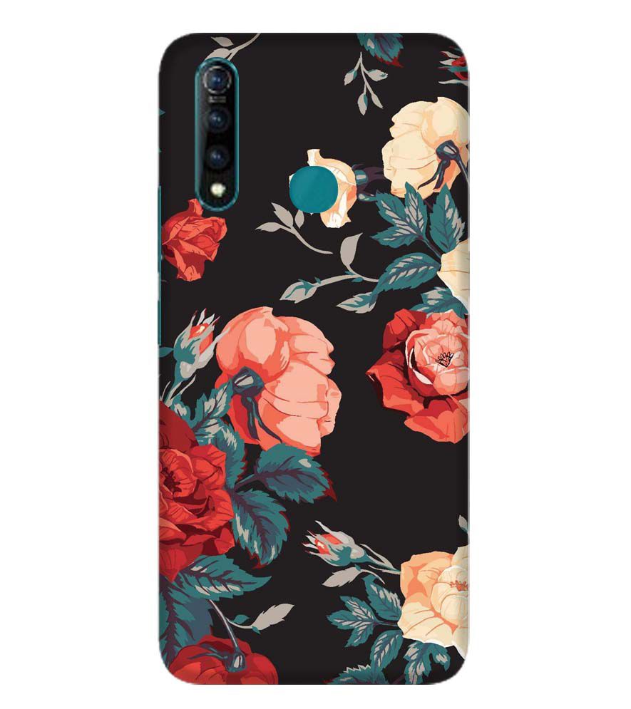 PS1340-Premium Flowers Back Cover for Vivo Z1 Pro