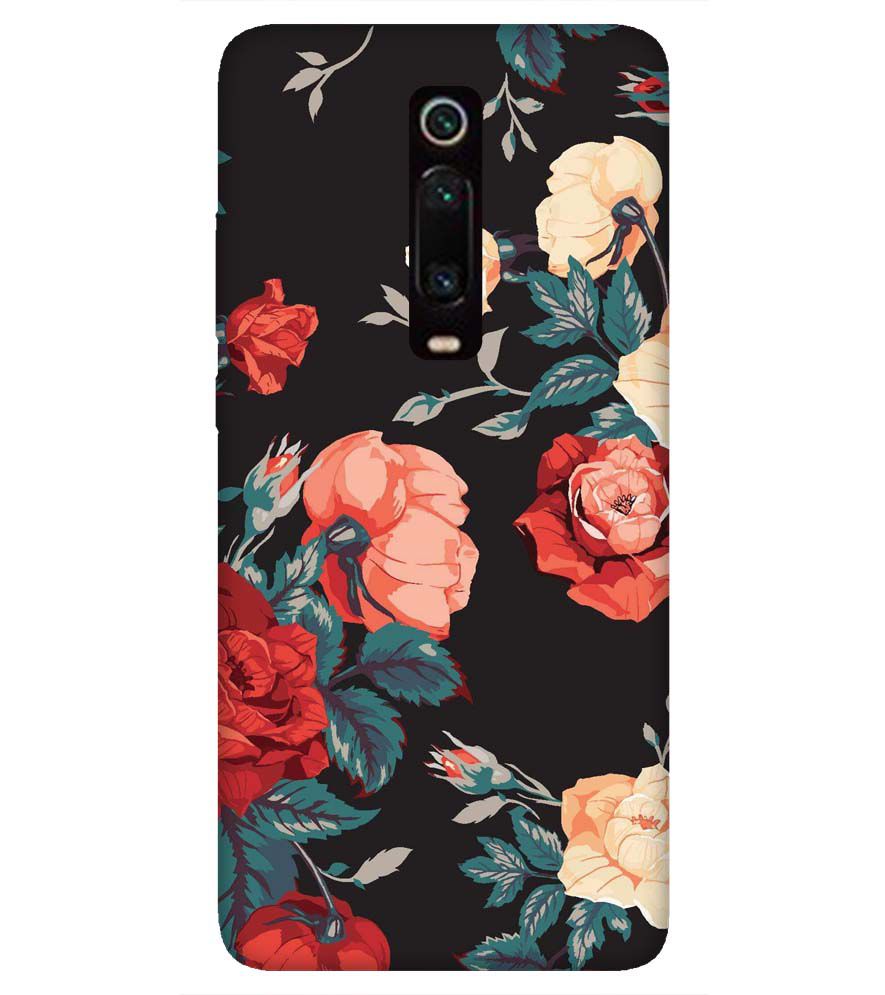 PS1340-Premium Flowers Back Cover for Xiaomi Mi 9T Pro