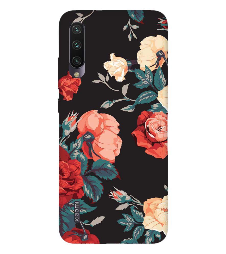 PS1340-Premium Flowers Back Cover for Xiaomi Mi A3