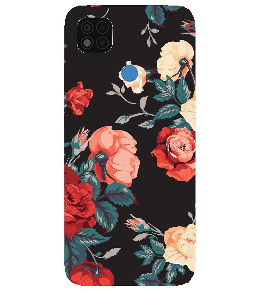 PS1340-Premium Flowers Back Cover for Xiaomi Poco C31