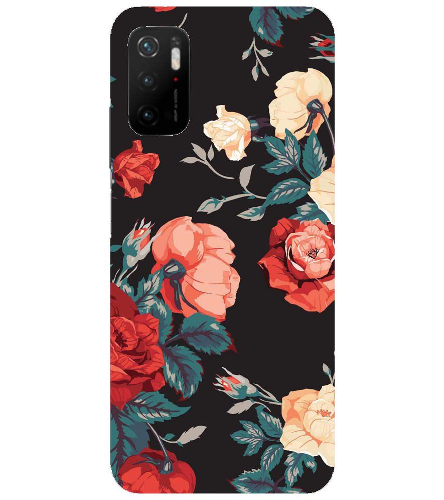 PS1340-Premium Flowers Back Cover for Xiaomi Poco M3 Pro 5G