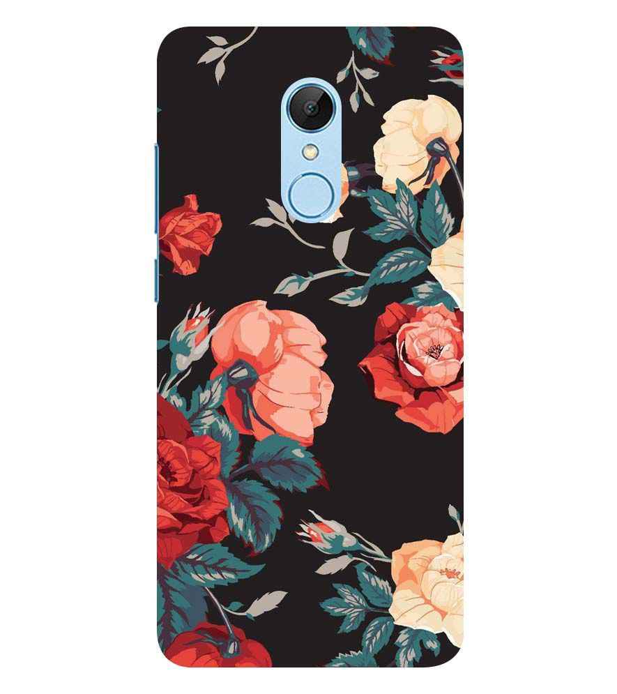 PS1340-Premium Flowers Back Cover for Xiaomi Redmi 5