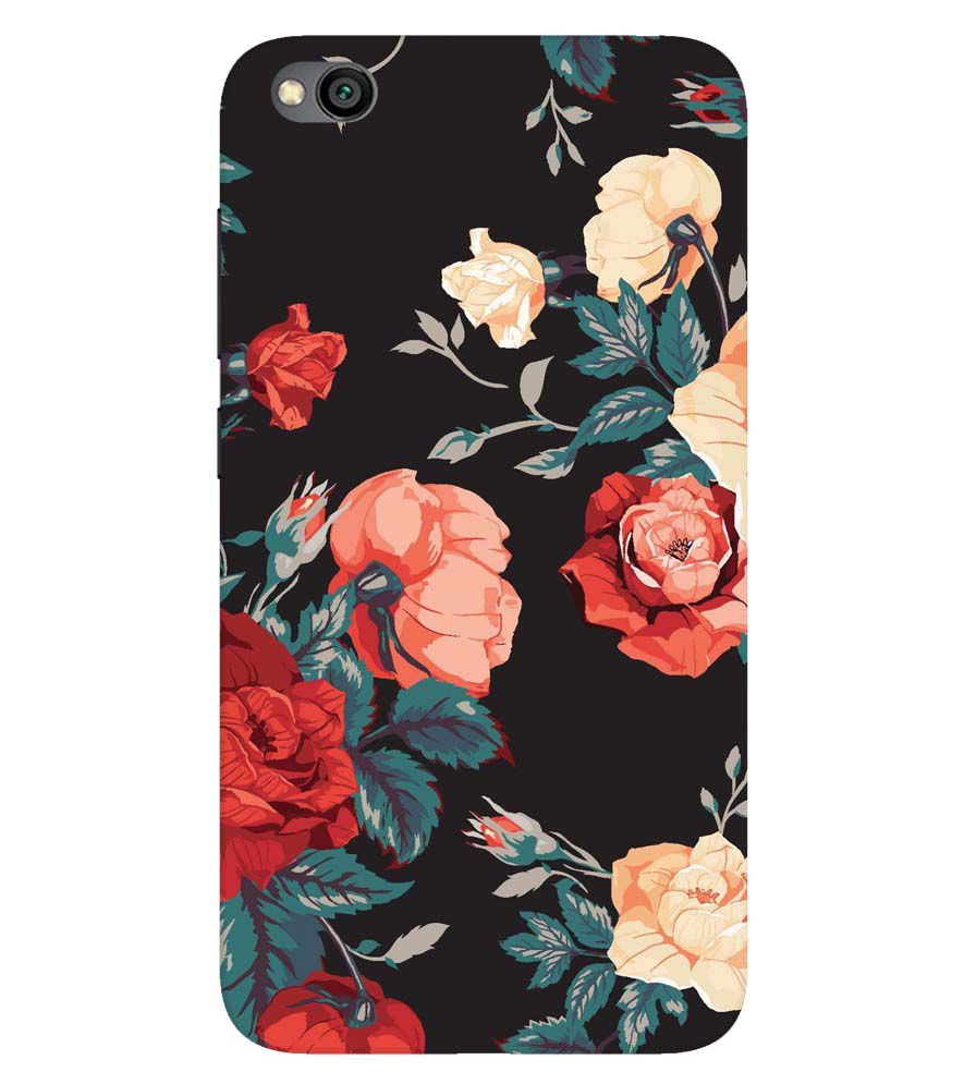 PS1340-Premium Flowers Back Cover for Xiaomi Redmi Go