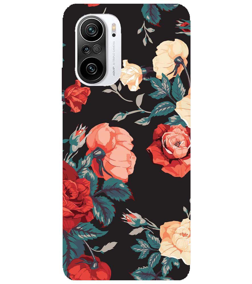 PS1340-Premium Flowers Back Cover for Xiaomi Redmi K40