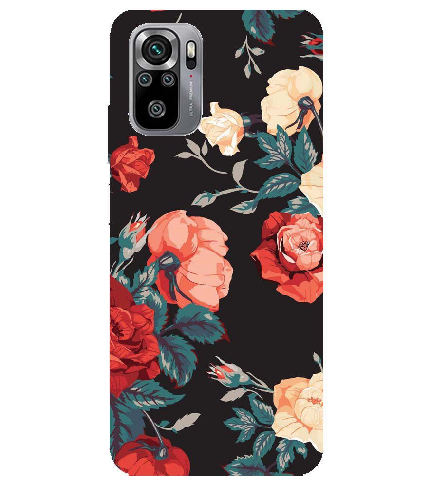 PS1340-Premium Flowers Back Cover for Xiaomi Redmi Note 10S