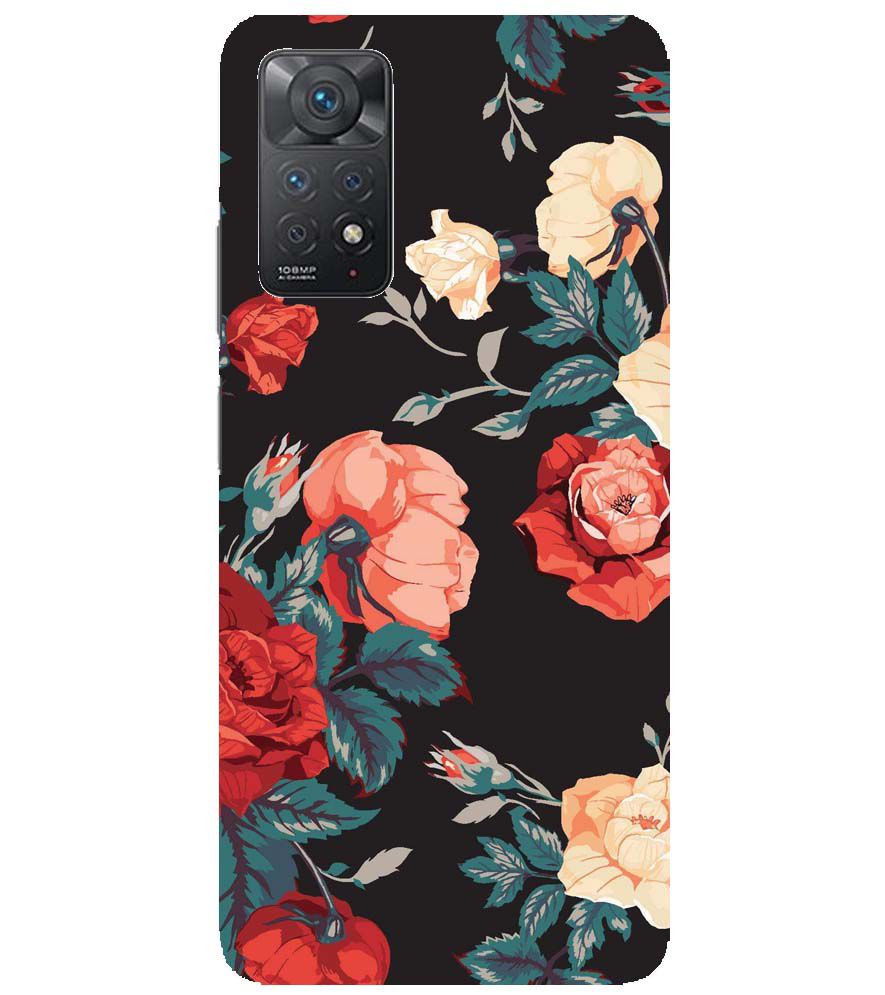 PS1340-Premium Flowers Back Cover for Xiaomi Redmi Note 11 Pro