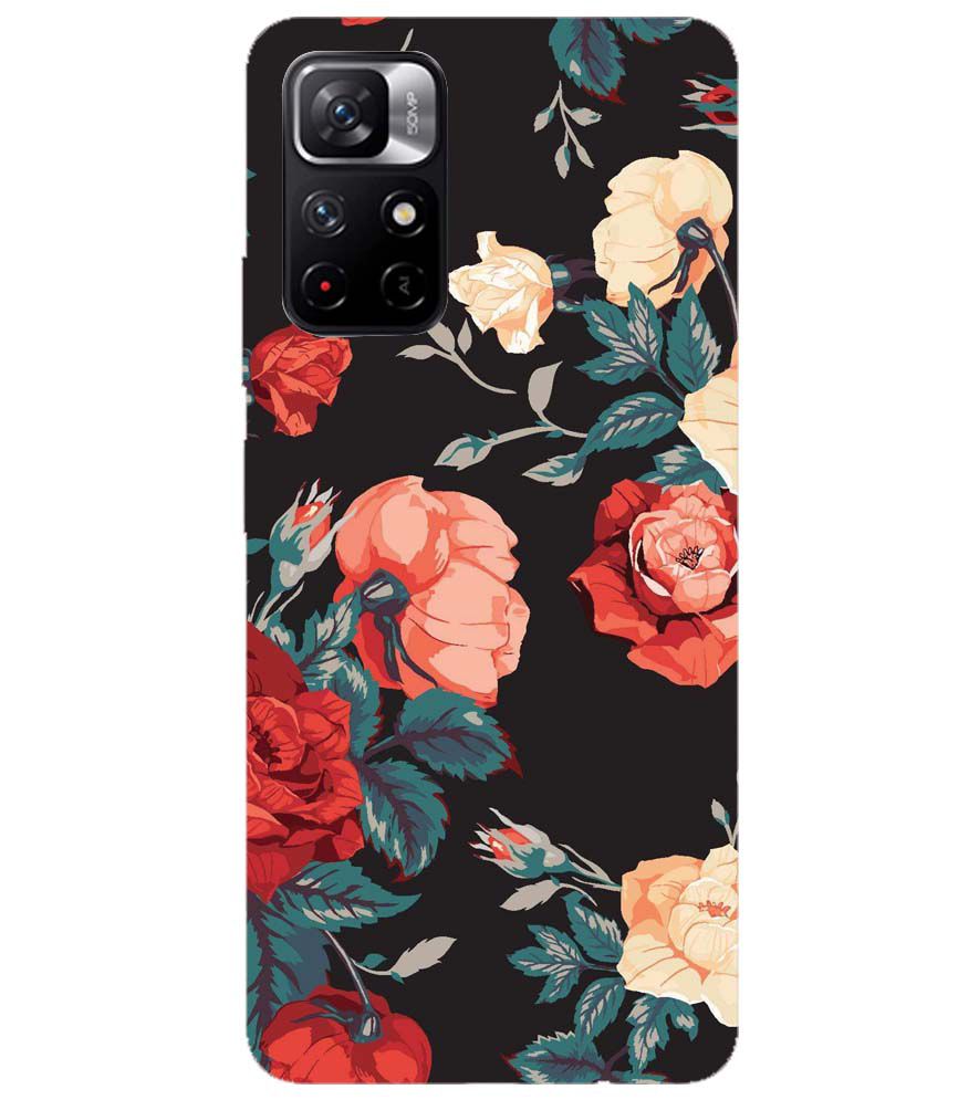 PS1340-Premium Flowers Back Cover for Xiaomi Redmi Note 11T 5G