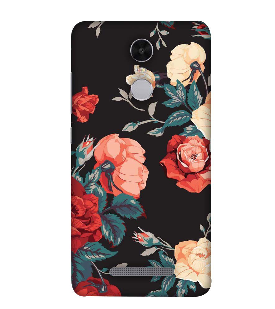 PS1340-Premium Flowers Back Cover for Xiaomi Redmi Note 4