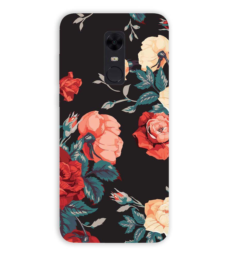 PS1340-Premium Flowers Back Cover for Xiaomi Redmi Note 5