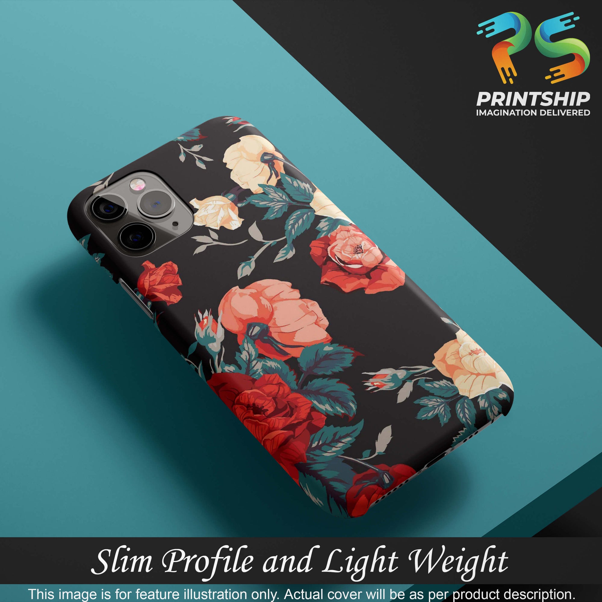 PS1340-Premium Flowers Back Cover for Realme Narzo 50-Image4