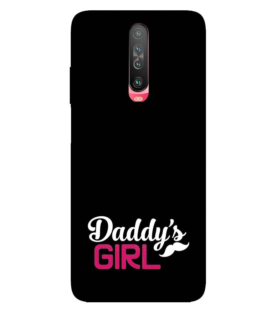 U0052-Daddy&#39;s Girl Back Cover for Xiaomi Poco X2