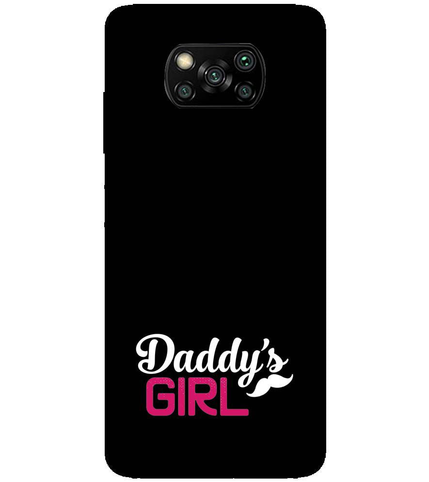 U0052-Daddy&#39;s Girl Back Cover for Xiaomi Poco X3 Pro