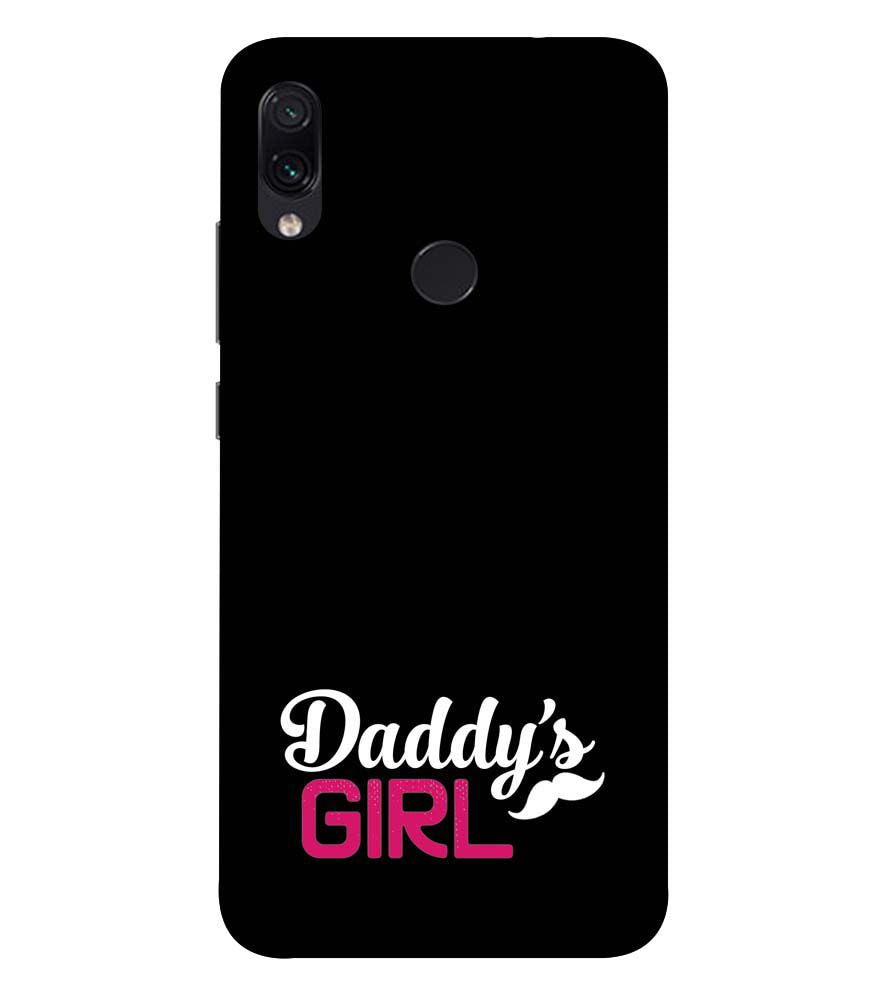 U0052-Daddy's Girl Back Cover for Xiaomi Redmi 7