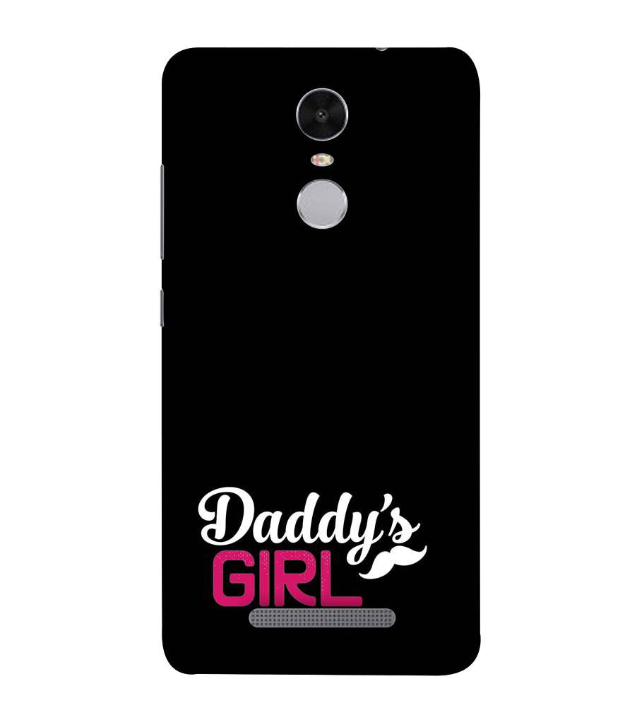 U0052-Daddy's Girl Back Cover for Xiaomi Redmi Note 4