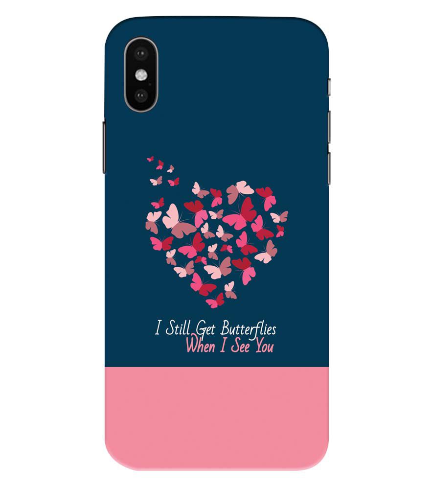 U0317-Butterflies on Seeing You Back Cover for Apple iPhone XS Max