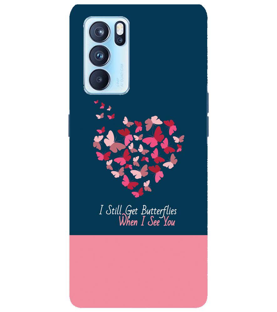 U0317-Butterflies on Seeing You Back Cover for Oppo Reno6 Pro 5G