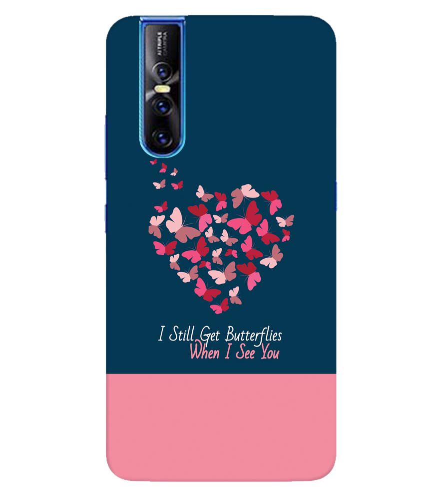 U0317-Butterflies on Seeing You Back Cover for Vivo V15 Pro