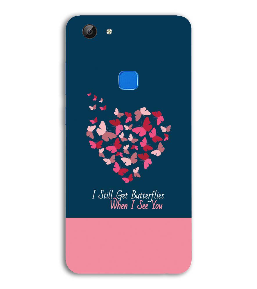 U0317-Butterflies on Seeing You Back Cover for Vivo V7 (5.7 Inch Screen)