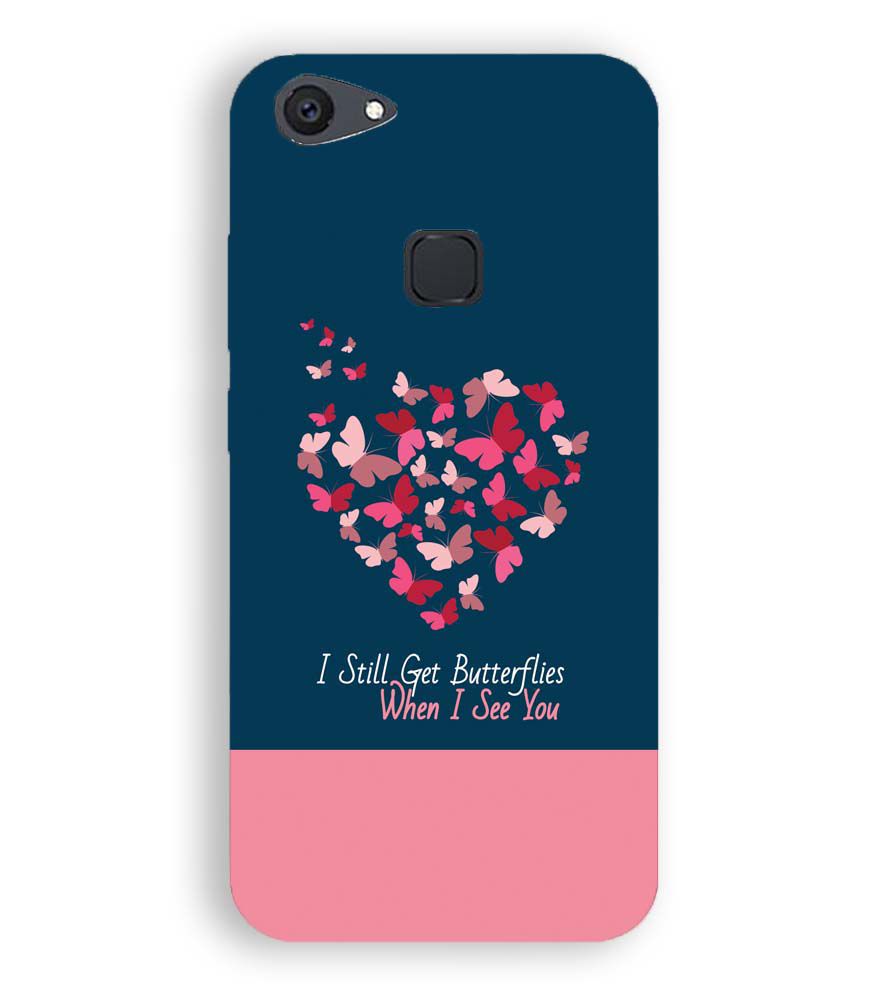 U0317-Butterflies on Seeing You Back Cover for Vivo V7 Plus