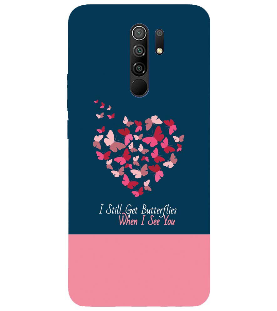 U0317-Butterflies on Seeing You Back Cover for Xiaomi Poco M2