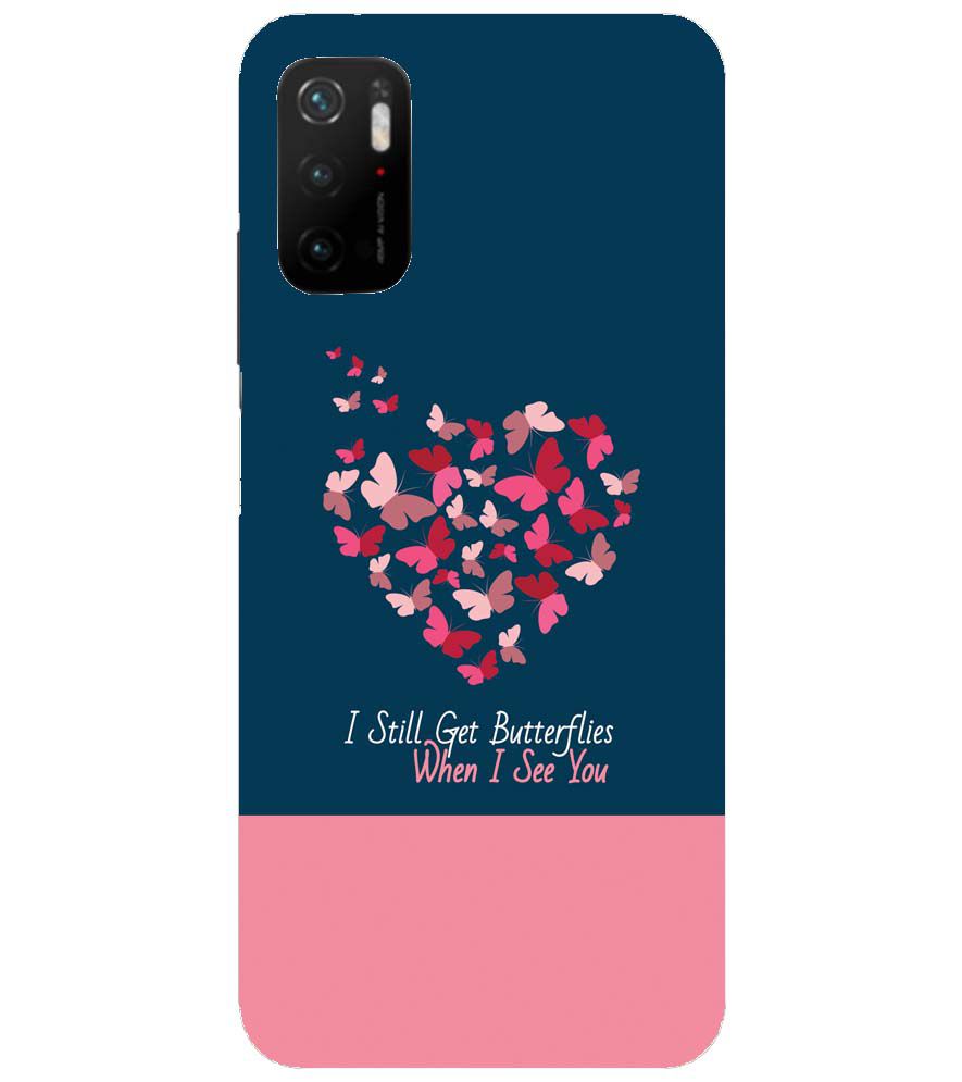 U0317-Butterflies on Seeing You Back Cover for Xiaomi Poco M3 Pro 5G