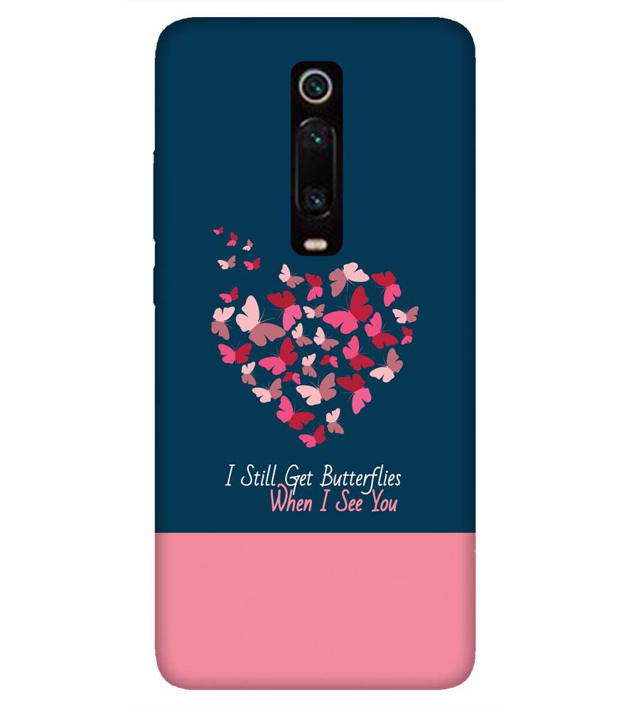 U0317-Butterflies on Seeing You Back Cover for Xiaomi Redmi K20 and K20 Pro