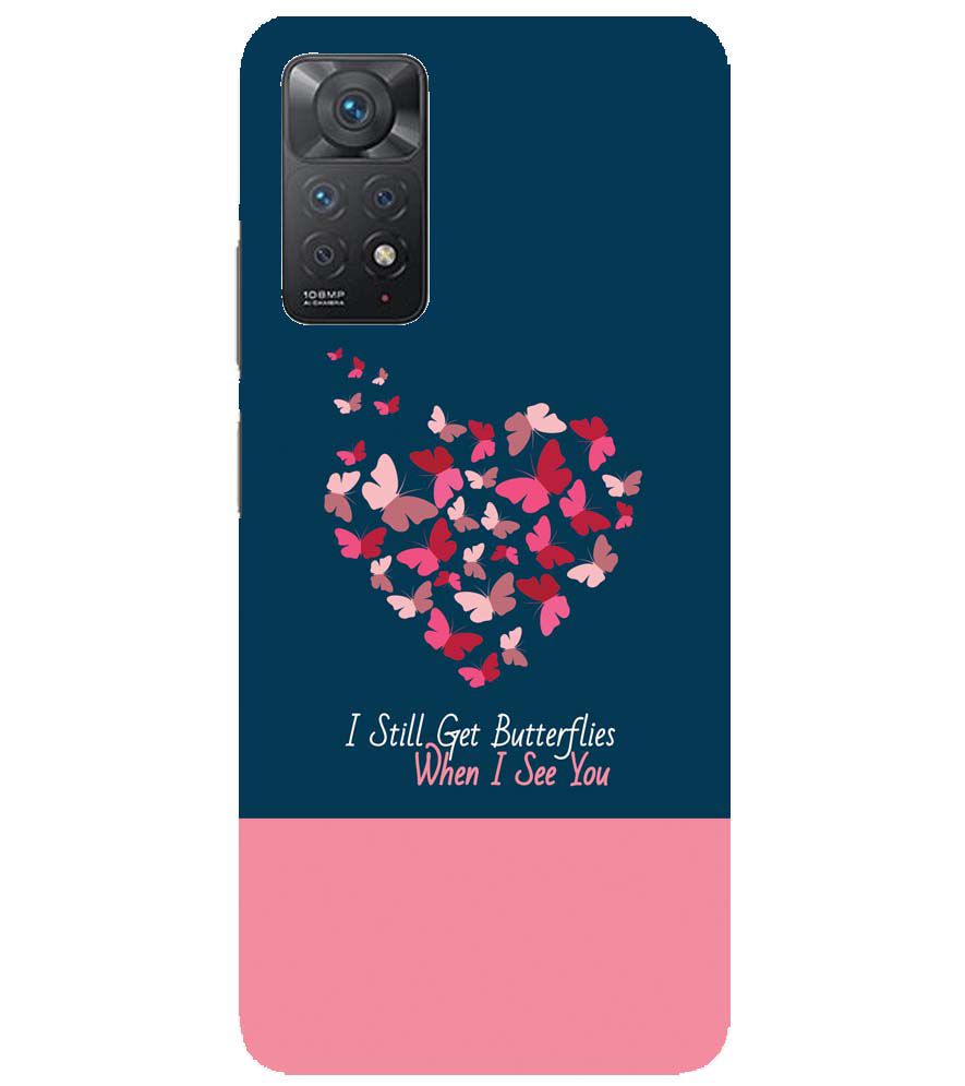 U0317-Butterflies on Seeing You Back Cover for Xiaomi Redmi Note 11 Pro