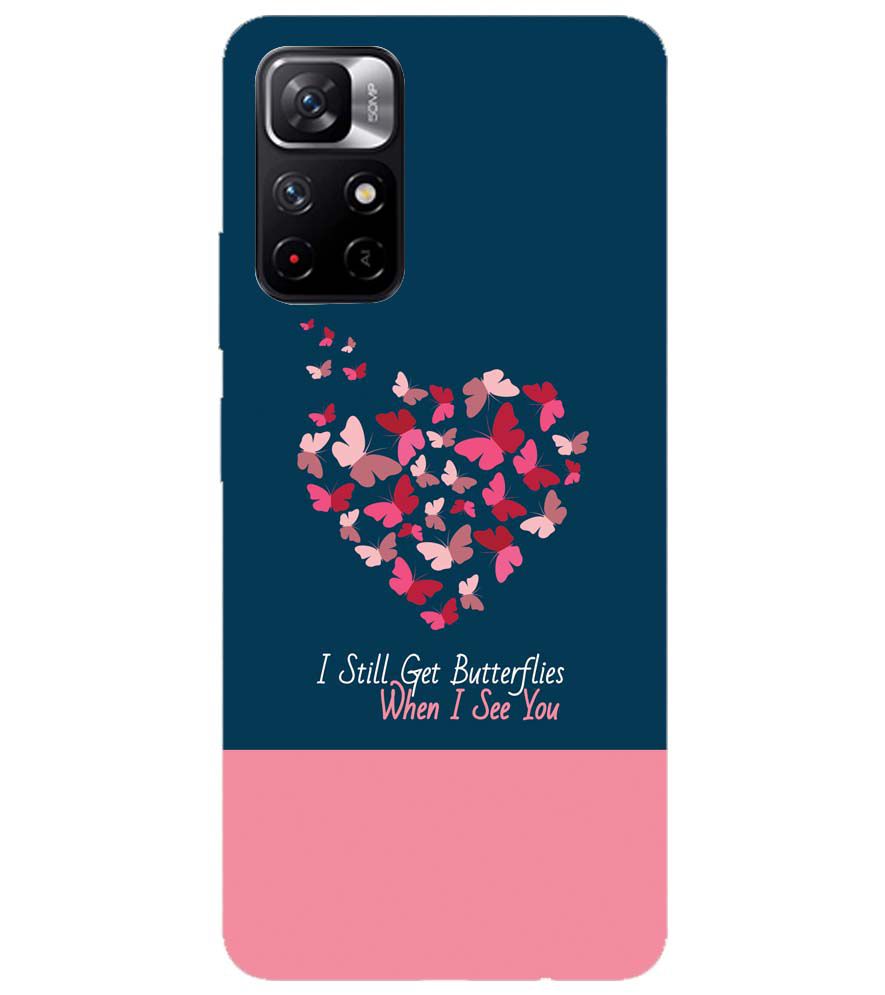 U0317-Butterflies on Seeing You Back Cover for Xiaomi Redmi Note 11T 5G