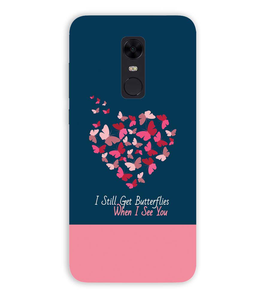 U0317-Butterflies on Seeing You Back Cover for Xiaomi Redmi Note 5