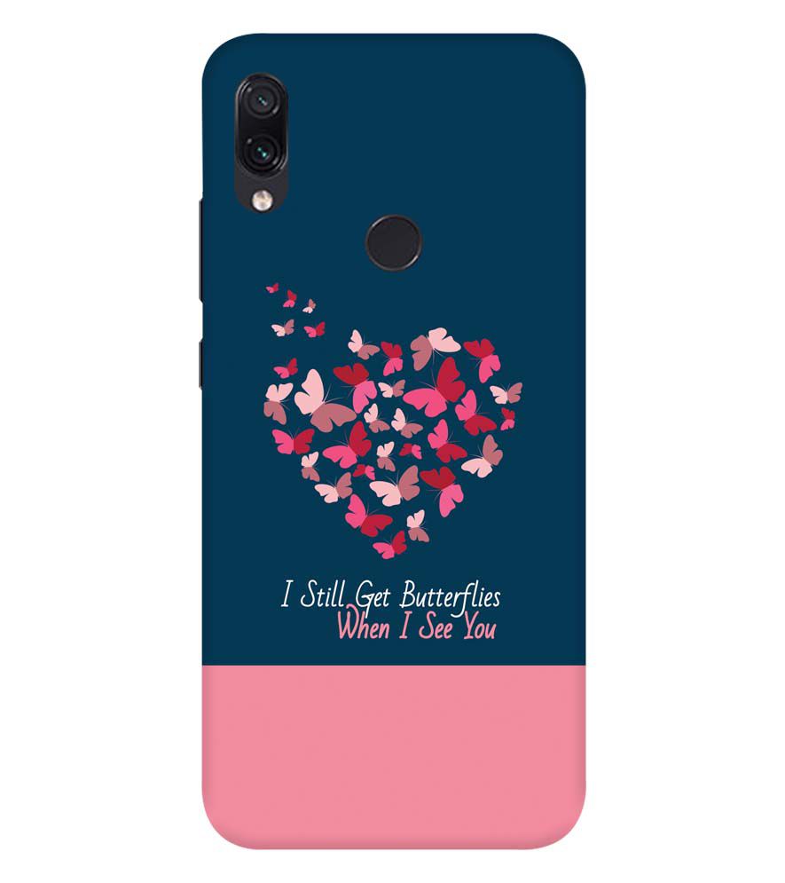 U0317-Butterflies on Seeing You Back Cover for Xiaomi Redmi Note 7 Pro