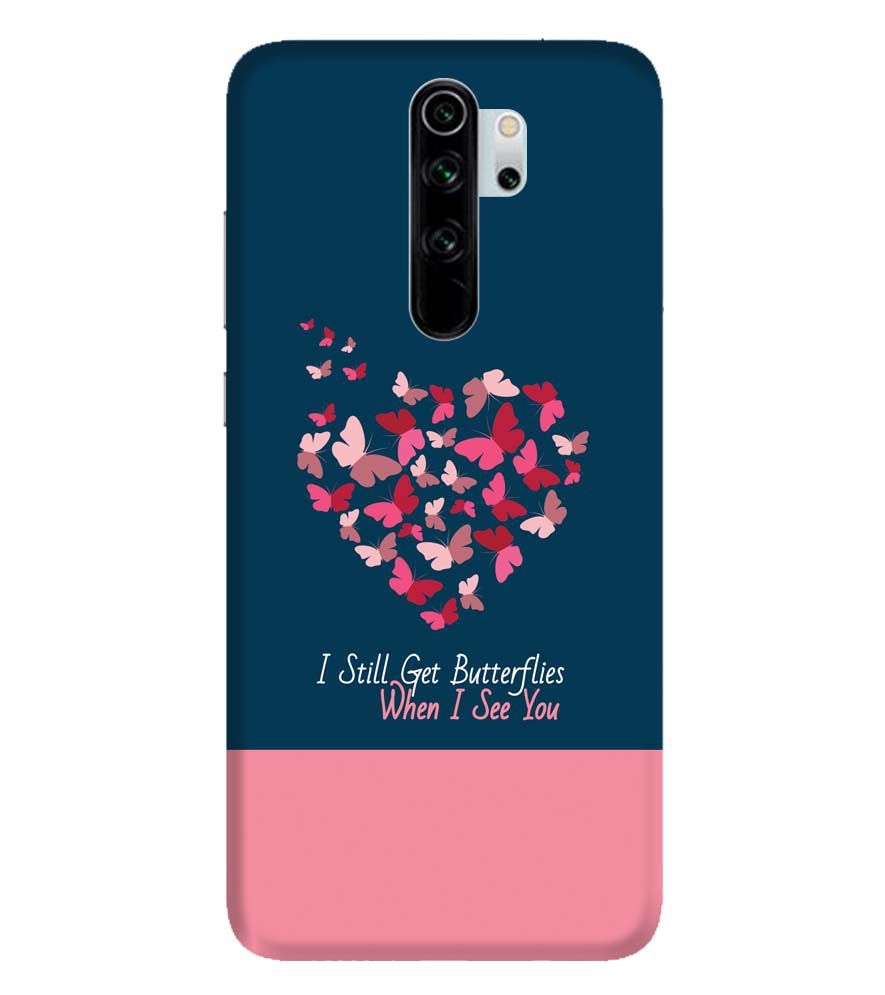 U0317-Butterflies on Seeing You Back Cover for Xiaomi Redmi Note 8 Pro