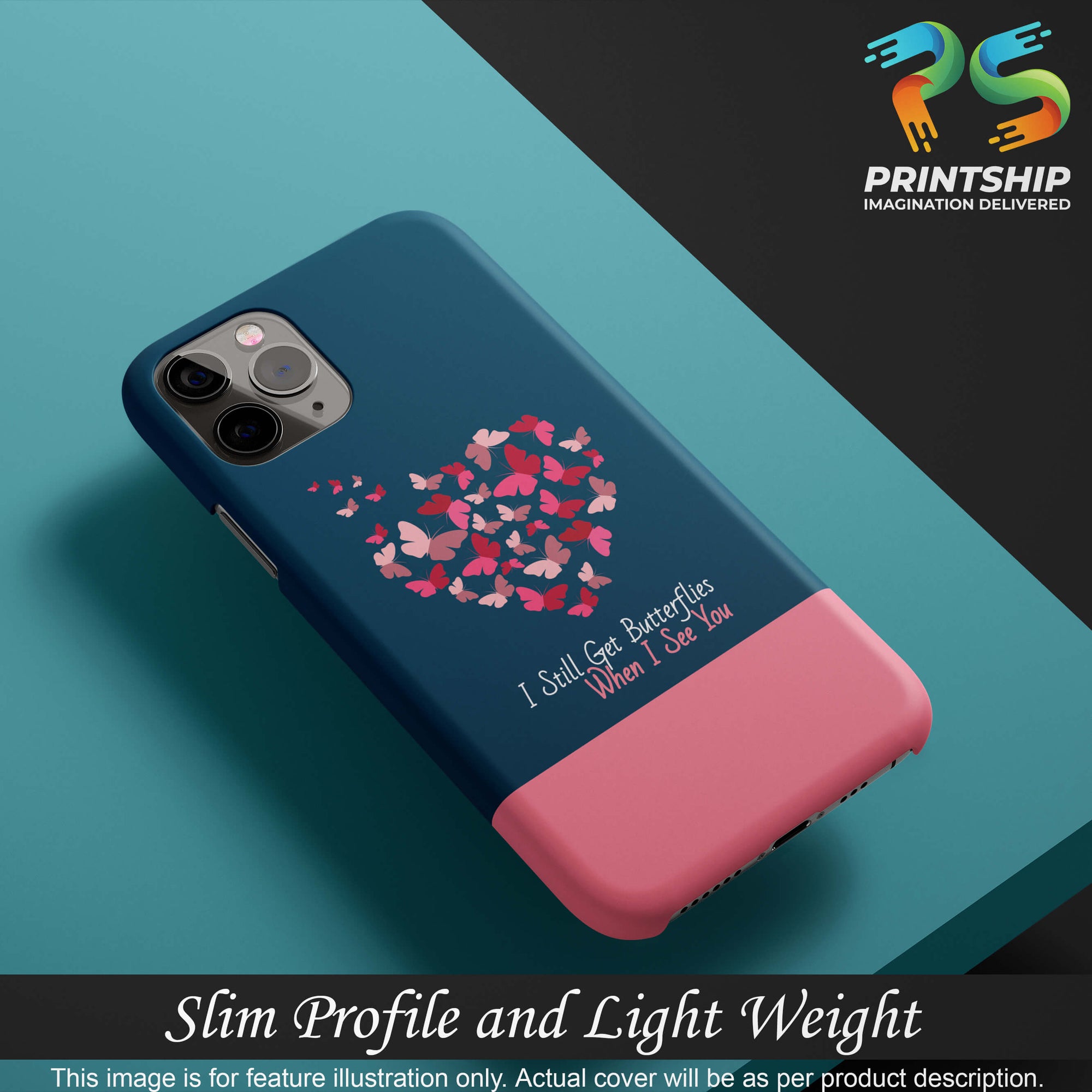 U0317-Butterflies on Seeing You Back Cover for Xiaomi Redmi Note 7S-Image4