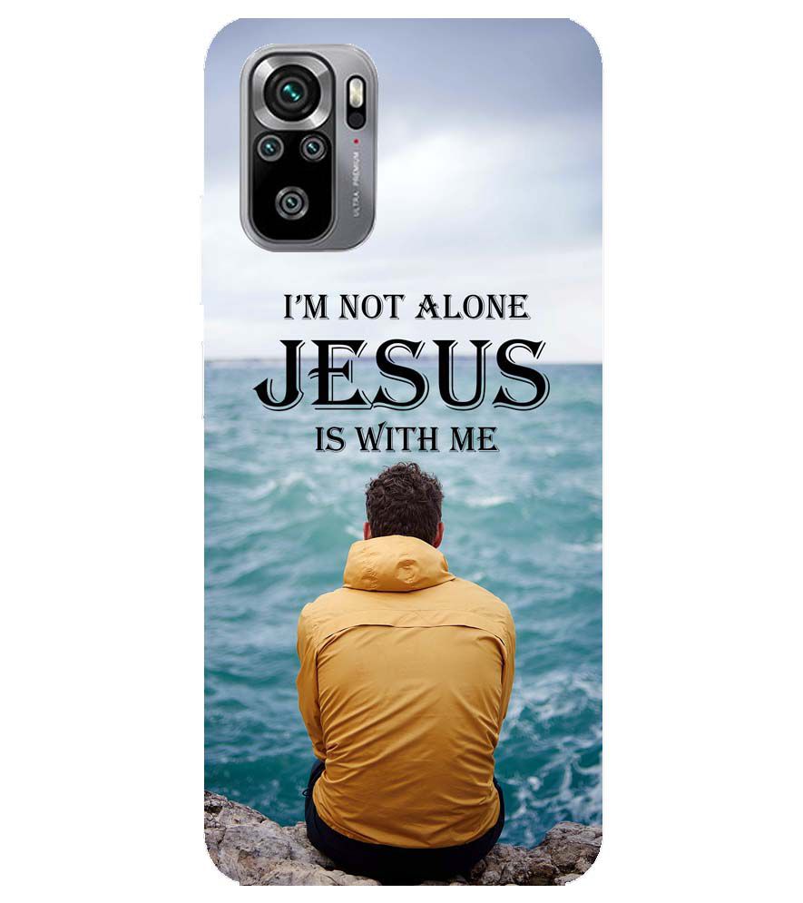 W0007-Jesus is with Me Back Cover for Xiaomi Redmi Note 10