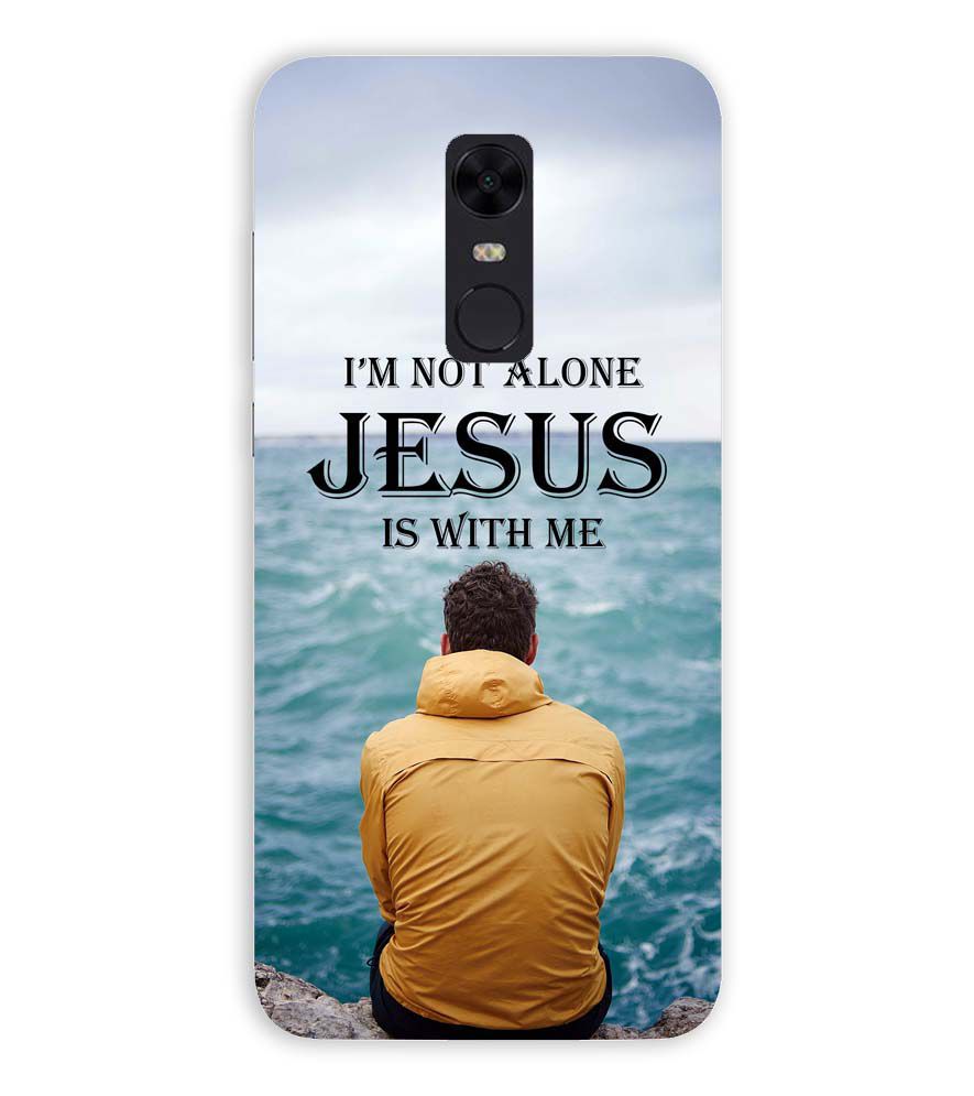 W0007-Jesus is with Me Back Cover for Xiaomi Redmi Note 5