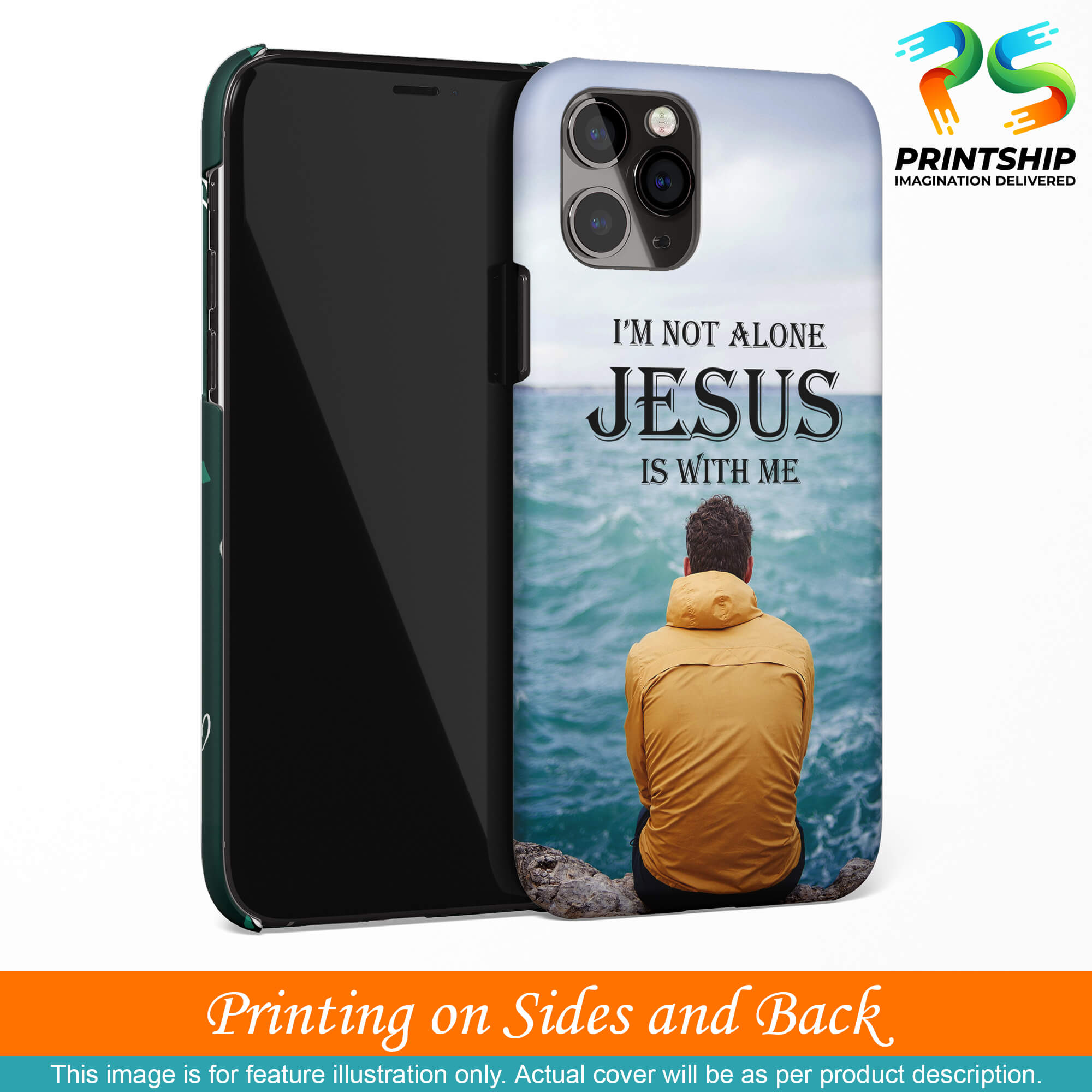 W0007-Jesus is with Me Back Cover for Xiaomi Redmi Note 10-Image3